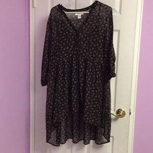 Motherhood Maternity Sheer High-Low Tunic